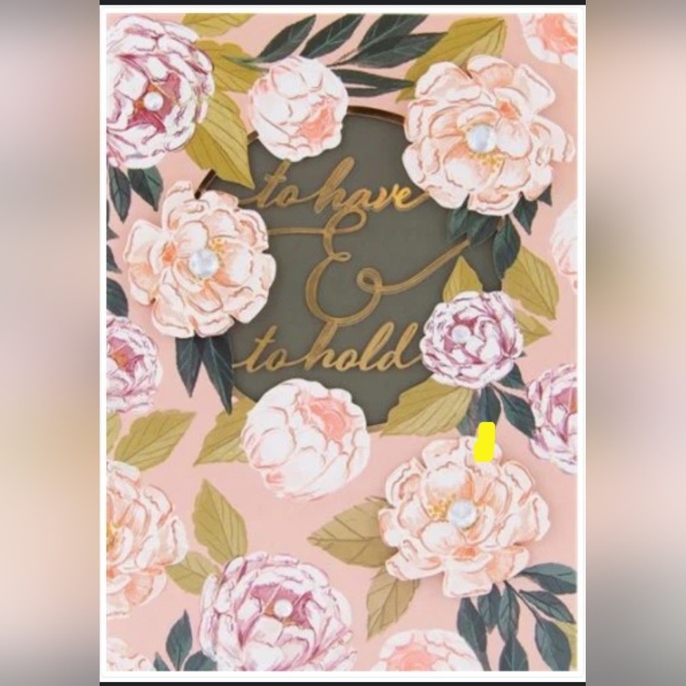 Handmade Floral Wedding Card by Designdesign